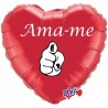 45cm Ama-me Heart Balloon
