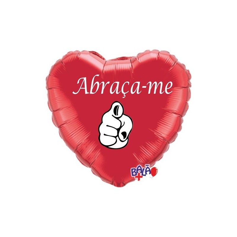 Balão Foil Coração de 18'' Abraça-me