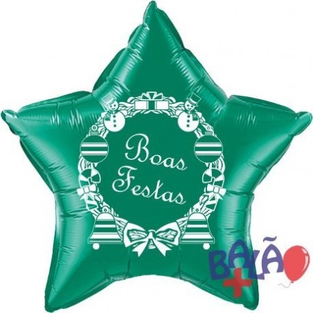 48cm Boas Festas Balloon