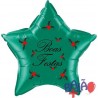 Globo Estrella Boas Festas 48cm + Acebo