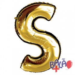 Spelling Balloon Letra de 40'' Dourado