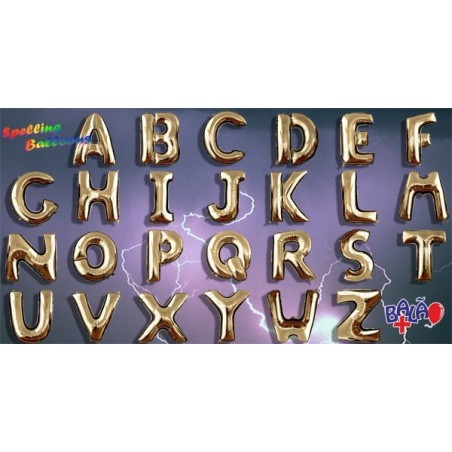 Spelling Balloon Letra de 40'' Dourado
