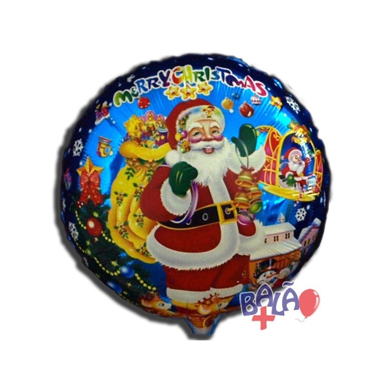 Balão Foil Redondo de 18'' Merry Christmas