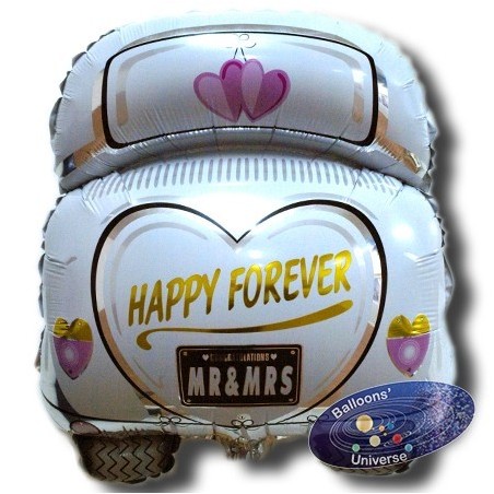 Globo de coche de boda de 63 cm