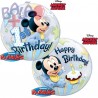 Balão Bubble Mickey Mouse 1st Birthday de 22''