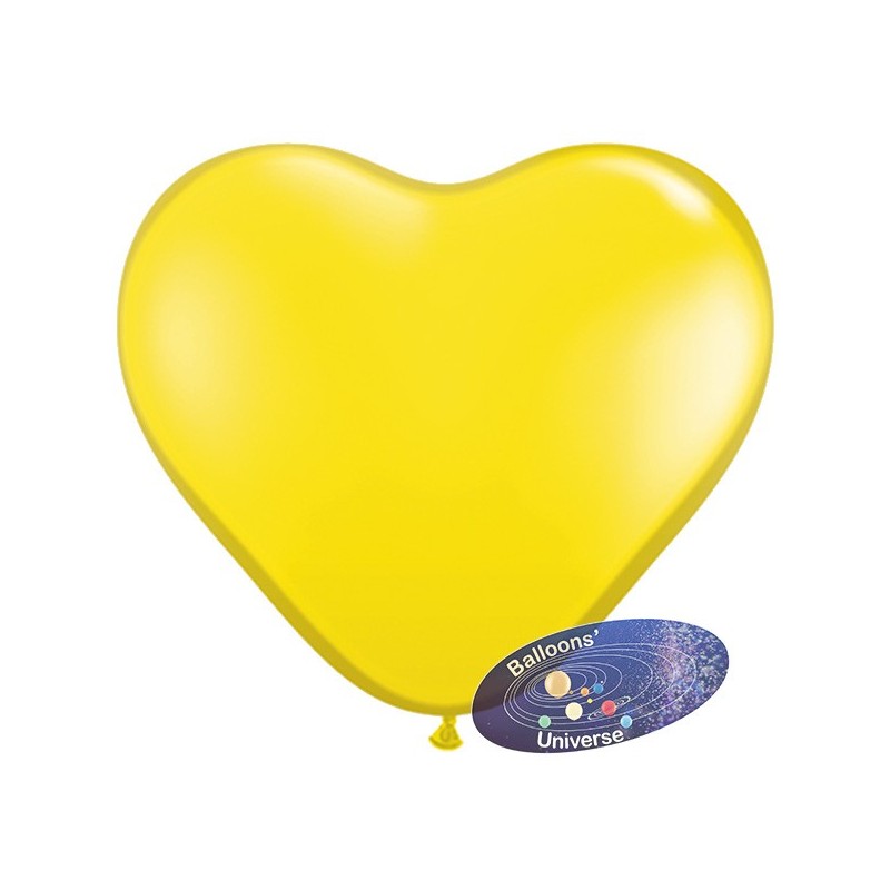 Heart balloon 13cm Yellow