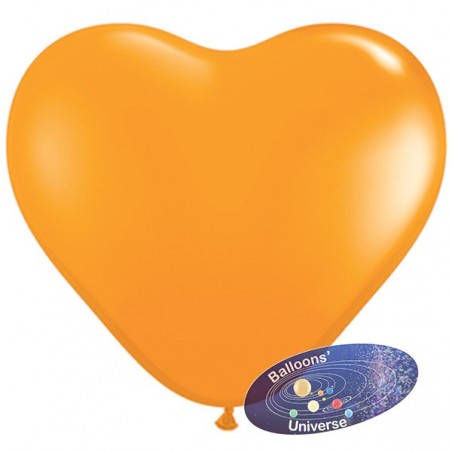 Balão coração 13cm Laranja