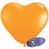 Heart balloon 13cm Orange