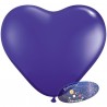 Globo corazón 13cm Purpura