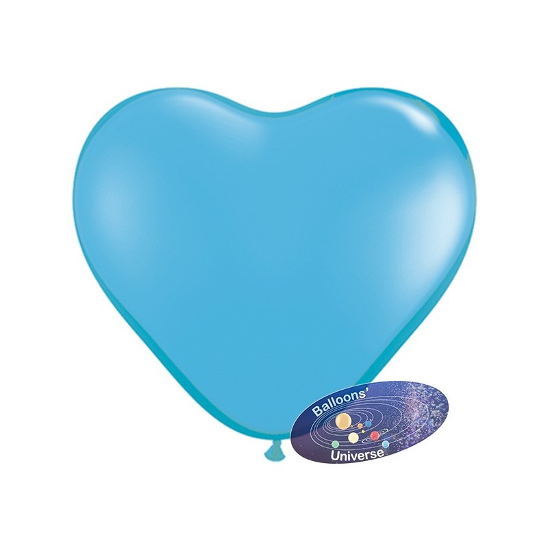 Balão coração 13cm Azul Claro