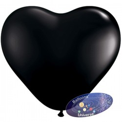 Heart balloon 13cm Black