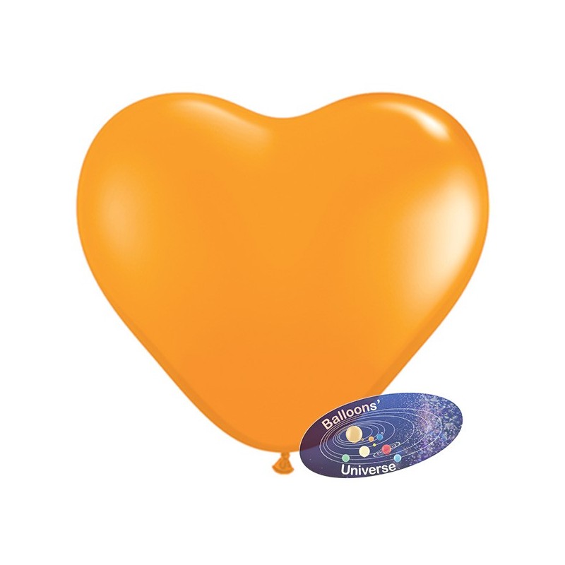 Balão coração de 30cm Laranja
