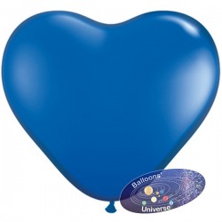 Balão coração de 30cm Azul