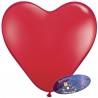 Balão coração de 30cm Vermelho