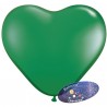 Balão coração de 30cm Verde