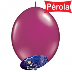 Balão LINK de 15cm Bordô Pérola