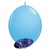 Balão link de 35cm Azul Claro