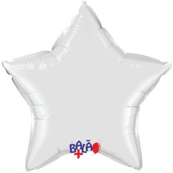 Balão Estrela de 23cm Branca