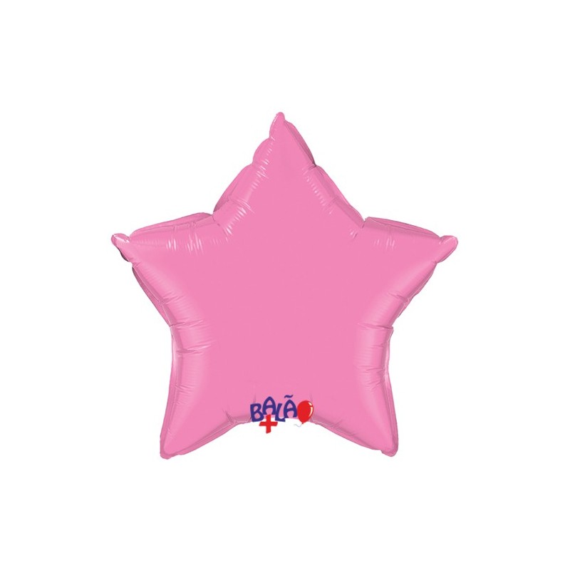 Balão Estrela de 90cm Rosa