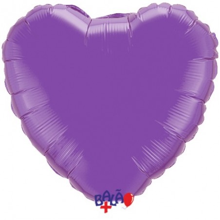 Balão Coração de 90cm Roxo