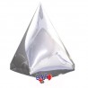 Balão Pirâmide de 45cm Prateado