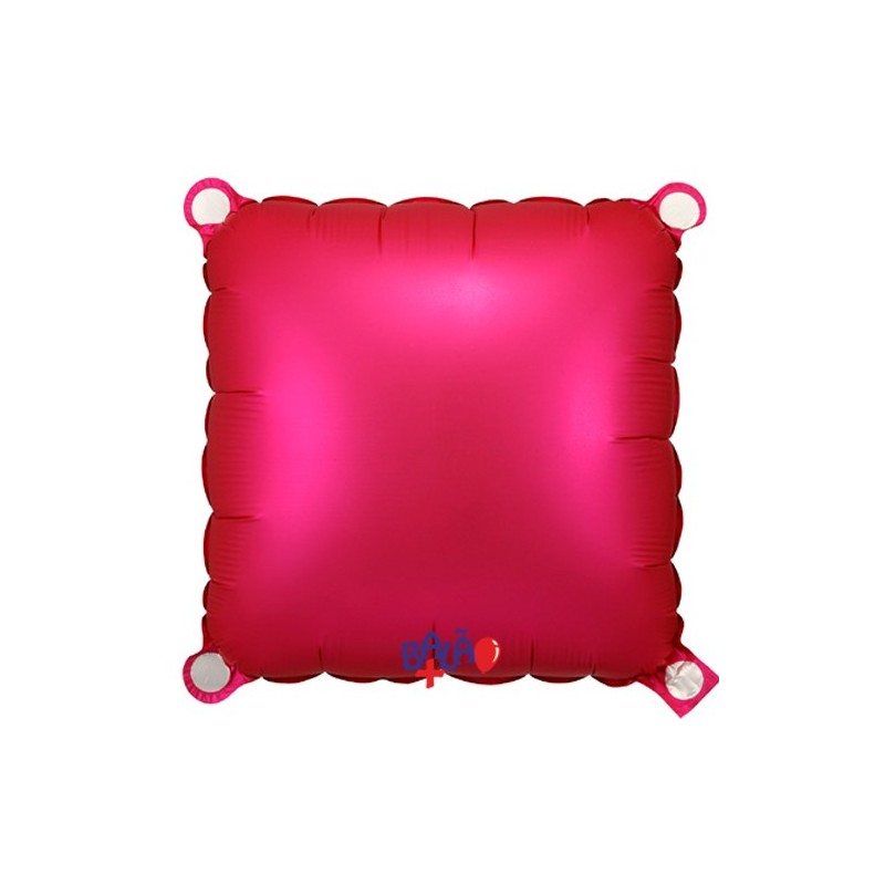 Balão Quadrado de 30cm Rosa Fuchsia