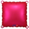 Balão Quadrado de 30cm Rosa Fuchsia
