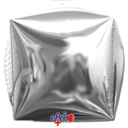 40cm Silver Cube Balloon