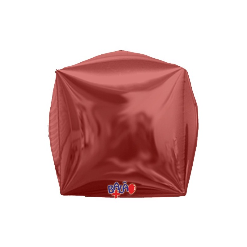 Balão Cubo de 40cm Vermelho