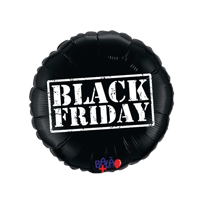 Black Friday 45cm Round Balloon