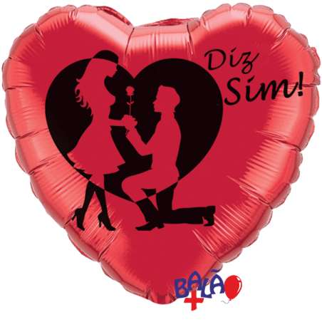 45cm Heart Balloon Say Yes