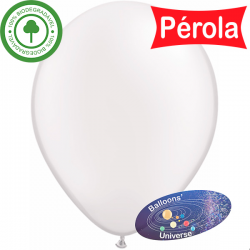 Balão 13cm Branco Pérola
