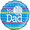 Balão Foil Redondo 18'' Number 1 Dad