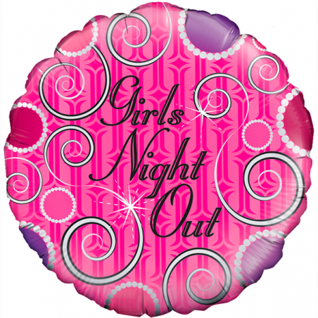18'' Girls Night Out Round Foil Balloon