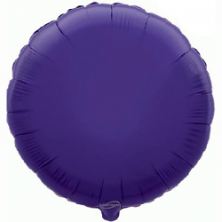 45cm Round Purple Foil Balloon