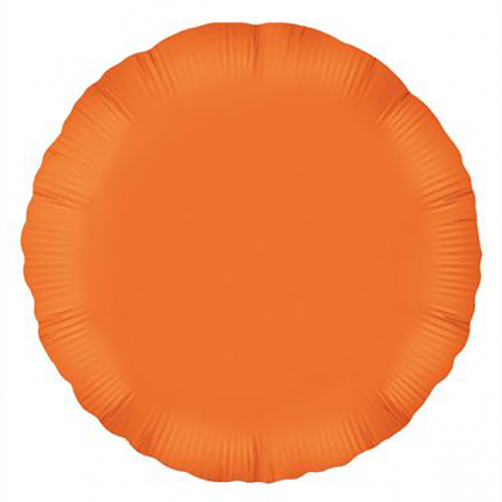 45cm Round Orange Foil Balloon