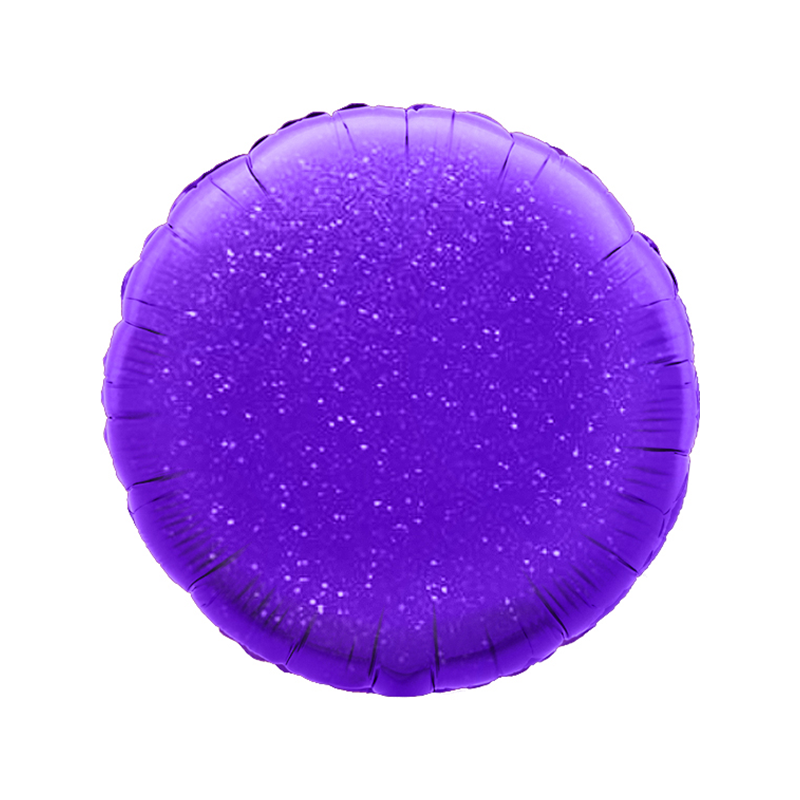 Balão Redondo de 45cm Roxo Holográfico