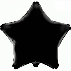 Balão Estrela de 48cm Preto