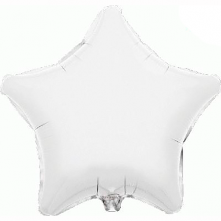 Balão Estrela de 48cm Branco