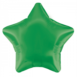 48cm Star Green Foil Balloon