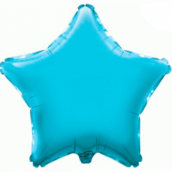 Balão Estrela de 48cm Azul Claro