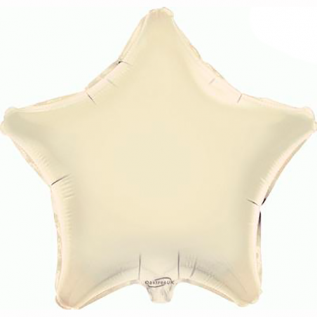 Balão Estrela de 48cm Marfim