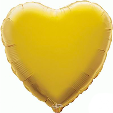 45cm Heart Gold Foil Balloon