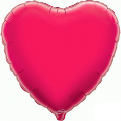 Balão Coração de 45cm Fuchsia