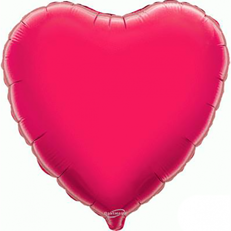 Balão Coração de 45cm Fuchsia