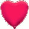 45cm Heart Fuchsia Foil Balloon