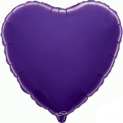 Balão Coração de 45cm Roxo