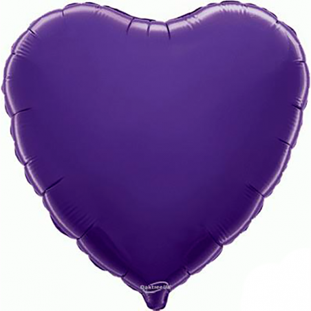 Balão Coração de 45cm Roxo
