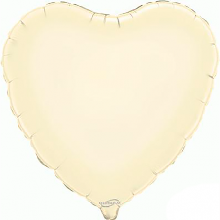 Balão Coração de 45cm Marfim