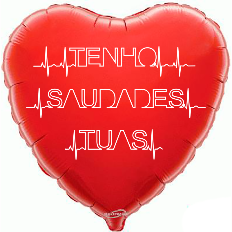 45cm Tenho Saudades Red Balloon